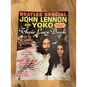 JOHN LENNON YOKO ONO MEGA RARE 1970 COLLECTOR'S EDITION LOVE BOOK BEATLES